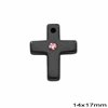 Hematites Cross Pendant 14x17mm