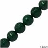 Jade Round Faceted Beads 12mm