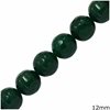 Jade Round Faceted Beads 12mm