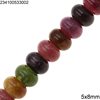 Semi Precious Stone Rodelle Beads 5x8mm