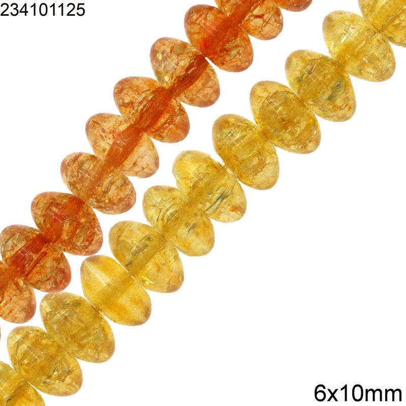 Χάνδρες Κρύσταλλοι Ροδέλλα 6x10mm