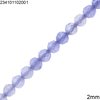 Jade Faceted Round Beads  2mm