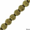 Faceted Pyrite Beads 3mm