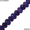 Faceted Beads Rondelle 2x4mm