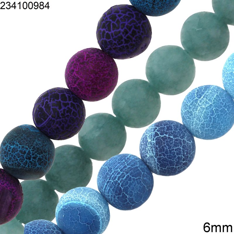 Jade Matte Round Beads 6mm