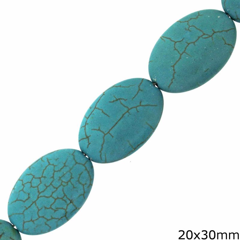 Turquoise Oval Beads 20x30mm