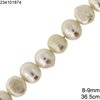Irregular Baroque Freshwater  Pearl Beads 8-9mm, 36.5cm