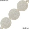 Lava Beads 32x8mm
