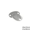 Silver 925 Spacer Oval Tag 