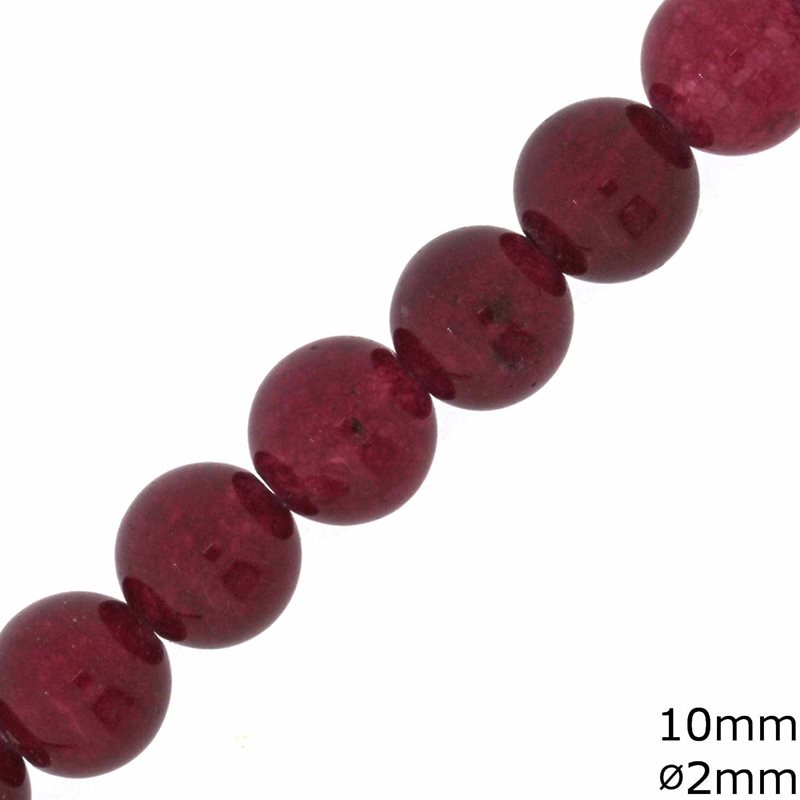 Χάνδρες Jade 10mm με Τρύπα 2mm
