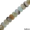 Amazonite Rondelle Beads 5x8mm
