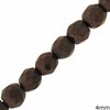 Hematite Round Faceted Beads 4mm