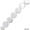 Disk Pearl Pasta Beads 15mm
