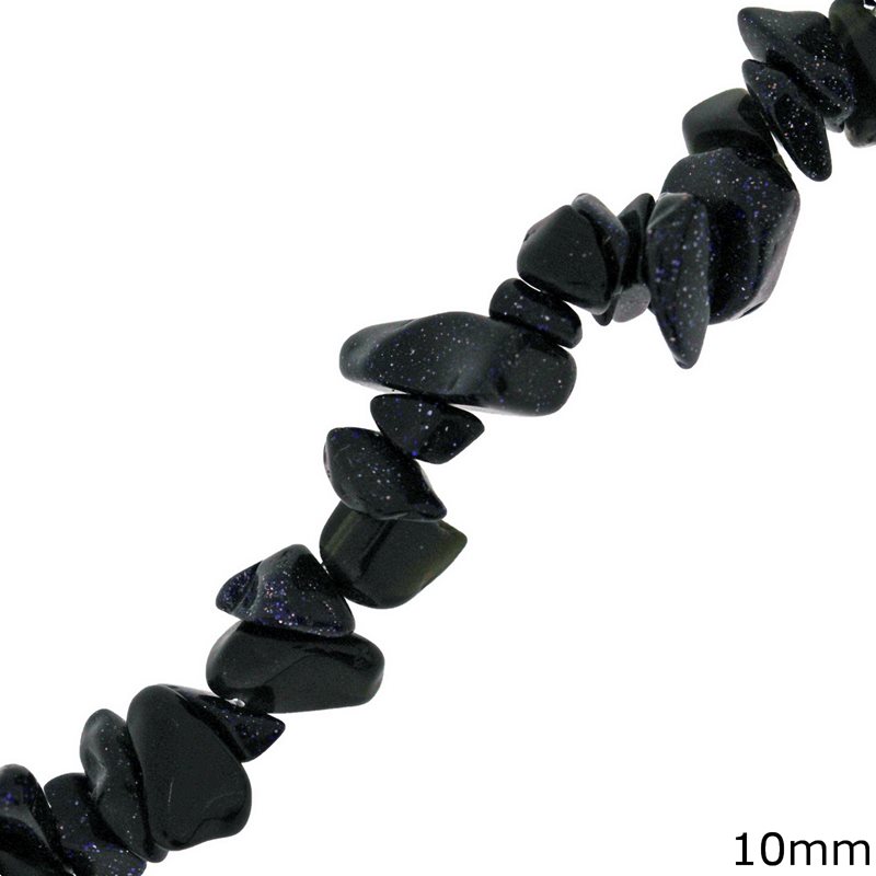 Blue Chrysolite Chips Beads 10mm