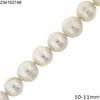 Round Freshwater Pearl Beads 10-11mm