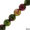 Jade Faceted Round Beads 8mm