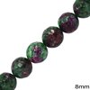 Jade Faceted Round Beads 8mm