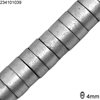 Hematine Spacer Beads 4mm