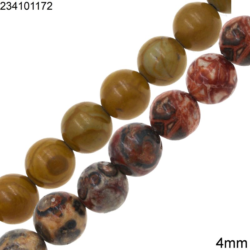 Jasper Round Beads 4mm