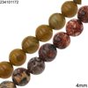 Jasper Round Beads 4mm