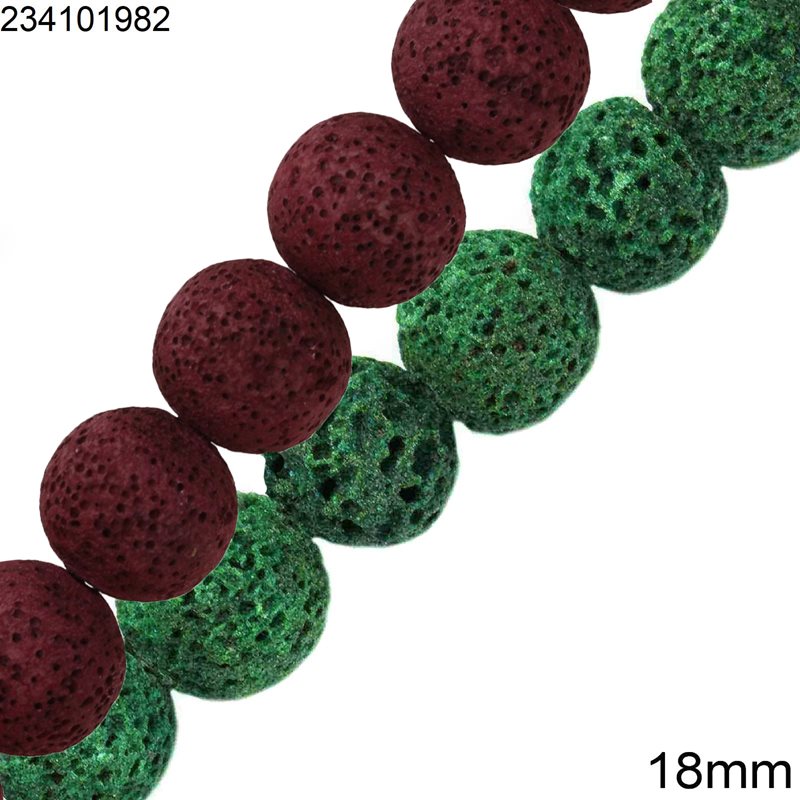 Lava Beads 18mm