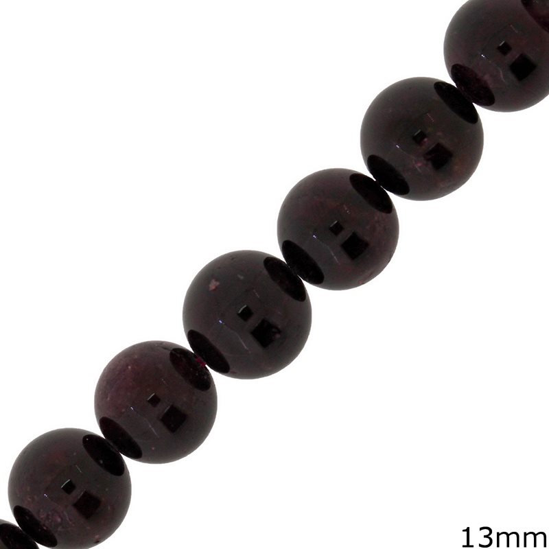 Garnet Beads 13mm