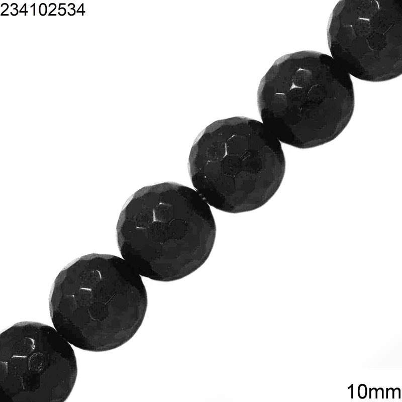 Onyx Faceted Beads 10mm