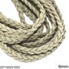 Suede Flat Cord Braided 6mm