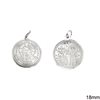 Silver 925 Stamped Constantinato Coin 18mm