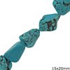 Turquoise Beads 15x20mm