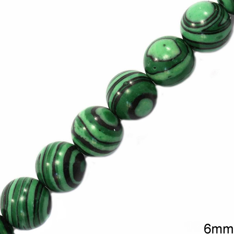 Malachite Beads 6mm