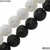 Lava Beads 4mm