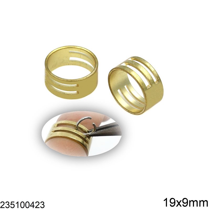 Εργαλείο-Δαχτυλίδι Μπρούτζινο για Κρικάκια 19x9mm