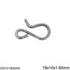 S-Hook Iron Clasp 18x10x1.65mm