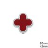 CCB Cross Bead with Enamel 20mm UV plated