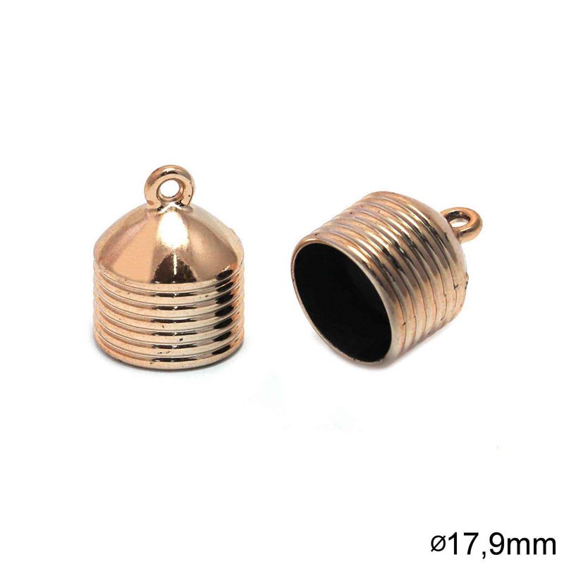 CCB Cord Cap with 17,9mm hole UV,Rose gold color