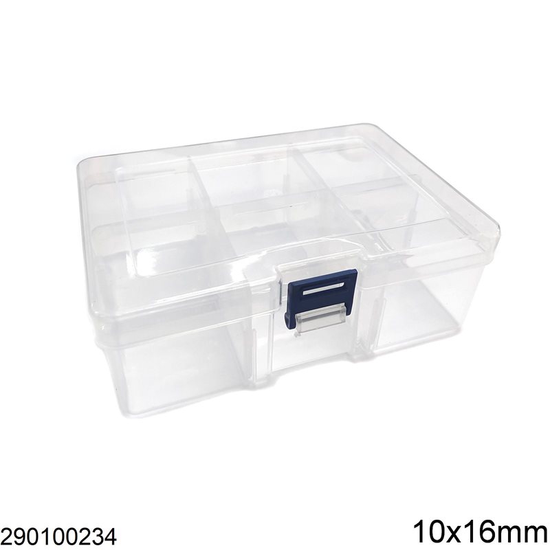 Plastic Parts Box 10x16cm, Transparent