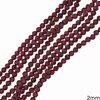 Garnet Faceted Beads 1.5-2.5mm