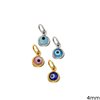 Gold Evil Eye Pendant 4mm K14 0.14gr