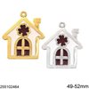 New Years Lucky Charm Church with Enamel 49-52mm