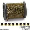 Brass Single-Stranded Cup Chain SS8.5/PP18 248pcs/m Grade 1