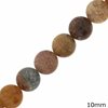 Pink Moss Agate Beads 10mm