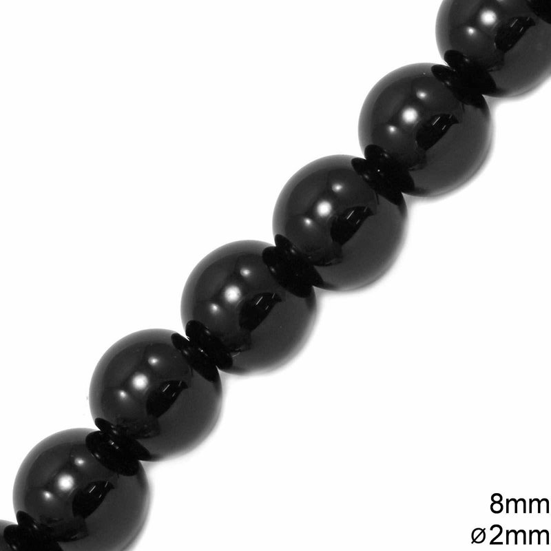 Onyx Beads 8mm Hole 2mm