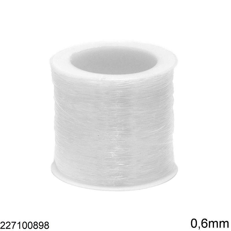 Πετονιά Νάυλον 0.6mm, 15 μέτρα Διάφανη