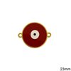 Casting Round Spacer  with Evil Eye 23mm