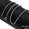 Silver 925 Flat Anchor Chain 2.5x4mm