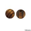 Wooden Bead with Stripes 12mm