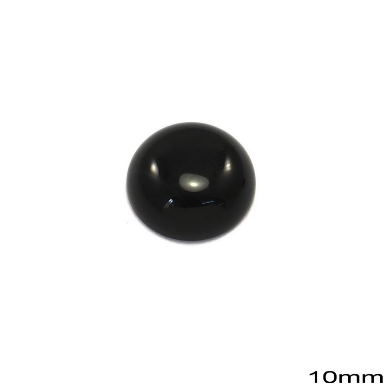 Semi Precious Onyx Cabochon Round Stone 10mm