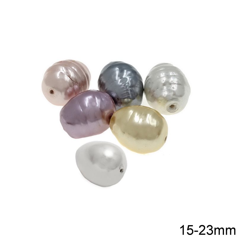Shell Freshwater Pearl Plated Beads