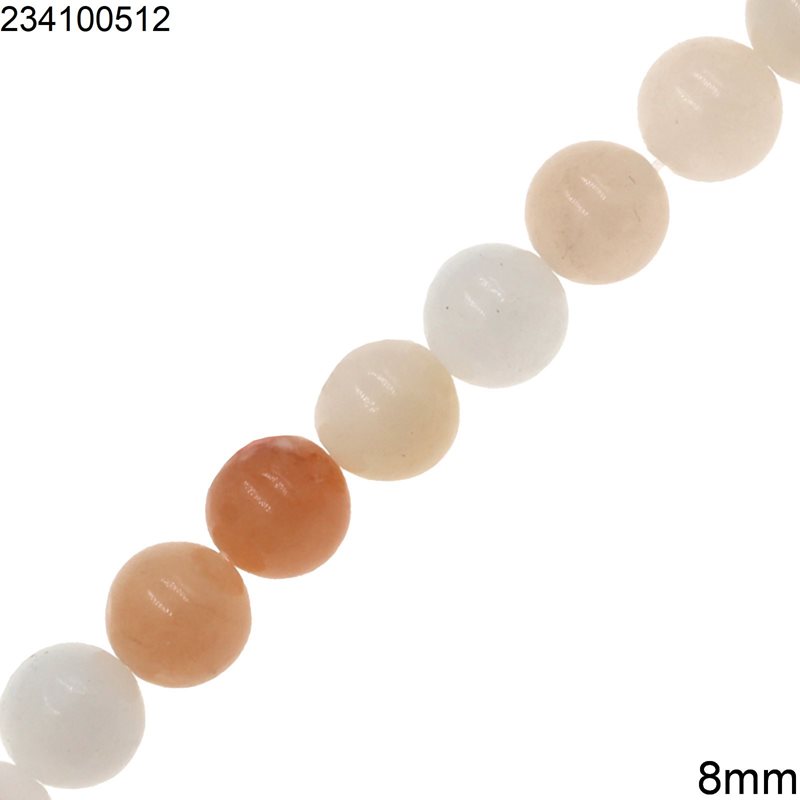 Peach Agate Natural Beads 8mm